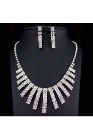 Women's Rhinestone Jewelry Set Rhinestone