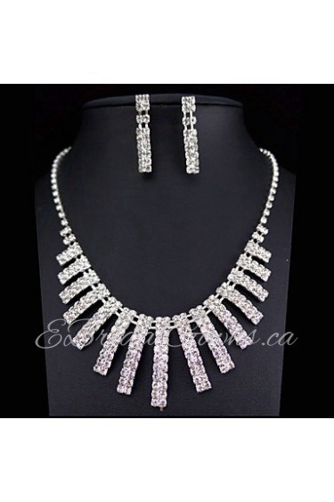 Women's Rhinestone Jewelry Set Rhinestone