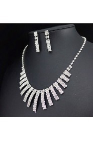 Women's Rhinestone Jewelry Set Rhinestone