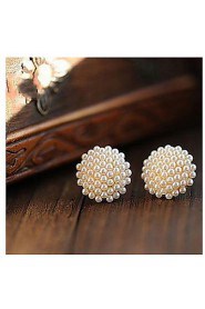 Elegant Mushroom Pearls Earring