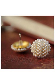 Elegant Mushroom Pearls Earring