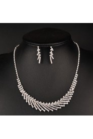 Women's Rhinestone Jewelry Set Rhinestone