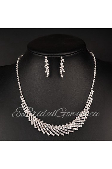 Women's Rhinestone Jewelry Set Rhinestone