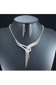 Women's Rhinestone Jewelry Set Rhinestone