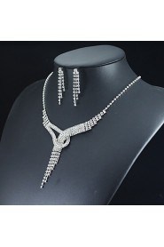 Women's Rhinestone Jewelry Set Rhinestone