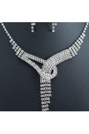 Women's Rhinestone Jewelry Set Rhinestone