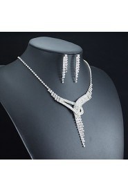 Women's Rhinestone Jewelry Set Rhinestone