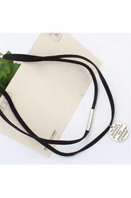 Fashion Simple Licensing Round Necklace --The Love Between