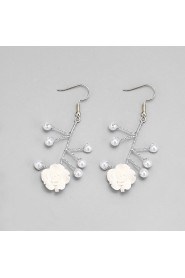 Jewelry Set Women's Wedding Jewelry Sets Alloy / Rhinestone Imitation Pearl / Rhinestone Earrings / Tiaras White