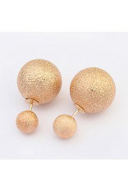 Women's Fine Grind Arenaceous Alloy Stud Earrings