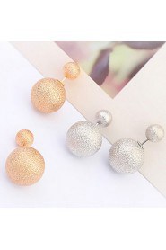 Women's Fine Grind Arenaceous Alloy Stud Earrings