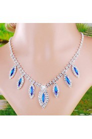 Jewelry Set Women's Wedding / Engagement / Birthday / Gift / Party / Special Occasion Jewelry Sets Alloy Rhinestone Necklaces / Earrings