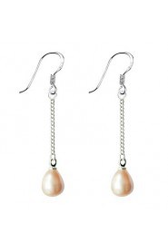 Single Chain Pearl Earring