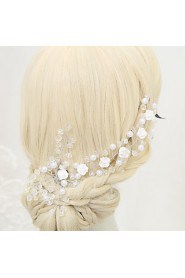 Jewelry Set Women's Wedding / Engagement Jewelry Sets Alloy Crystal / Imitation Pearl Earrings / Tiaras White