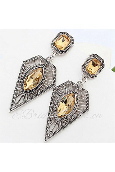 Fashion Square Hollow Triangle Earrings Jewels