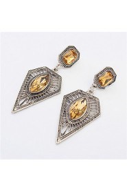 Fashion Square Hollow Triangle Earrings Jewels