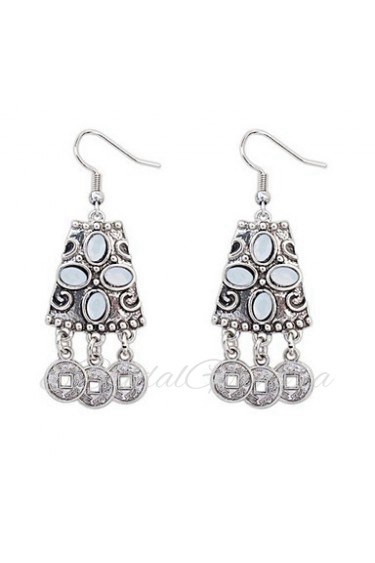 Retro Earrings Jewels Chinese Coins