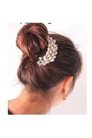 Lady's Imitation Pearl Hair Comb for Wedding Party Casual Hair Jewerly