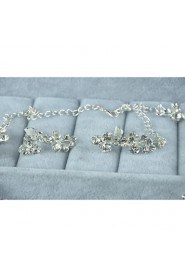 Jewelry Set Women's Anniversary / Wedding / Engagement / Birthday / Gift / Party / Daily / Special Occasion Jewelry Sets Silver / Alloy