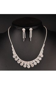 Women's Rhinestone Jewelry Set Rhinestone