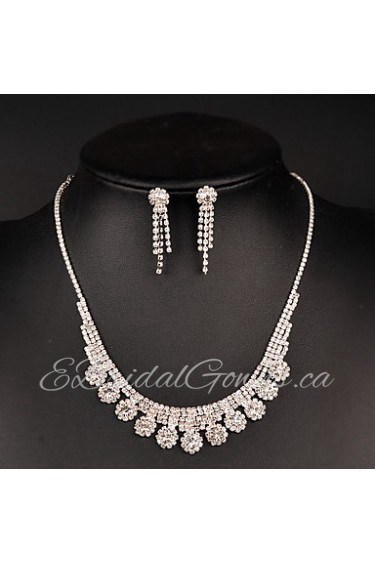 Women's Rhinestone Jewelry Set Rhinestone