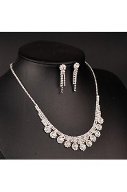 Women's Rhinestone Jewelry Set Rhinestone