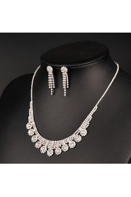 Women's Rhinestone Jewelry Set Rhinestone