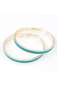 European Style Fashion Metal Elegant Simplicity Big Circle Earrings(More Colors)