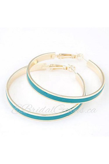 European Style Fashion Metal Elegant Simplicity Big Circle Earrings(More Colors)