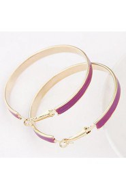 European Style Fashion Metal Elegant Simplicity Big Circle Earrings(More Colors)