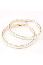 European Style Fashion Metal Elegant Simplicity Big Circle Earrings(More Colors)