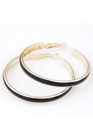 European Style Fashion Metal Elegant Simplicity Big Circle Earrings(More Colors)