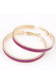 European Style Fashion Metal Elegant Simplicity Big Circle Earrings(More Colors)