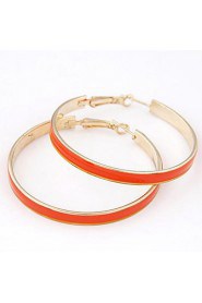 European Style Fashion Metal Elegant Simplicity Big Circle Earrings(More Colors)