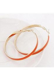 European Style Fashion Metal Elegant Simplicity Big Circle Earrings(More Colors)