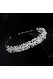 Women's Pearl Headpiece-Wedding / Special Occasion / Casual / Office & Career / Outdoor Headbands 1 Piece Silver Round