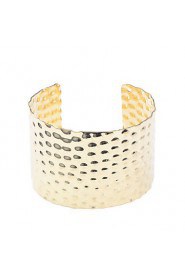 Imitation Rhodium Shining Arc Shaped Alloy Bracelet