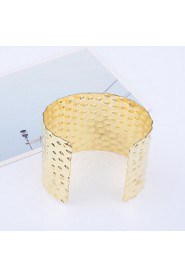 Imitation Rhodium Shining Arc Shaped Alloy Bracelet