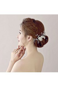 Rhinestone / Crystal / Alloy / Imitation Pearl Headpiece - Wedding / Special Occasion Flowers / Hair Clip