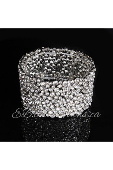 Women's Chain / Round Bangles Bracelet Alloy Rhinestone