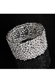 Women's Chain / Round Bangles Bracelet Alloy Rhinestone