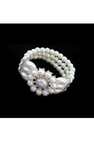 European Style Elegant Pearl Elastic Bracelet