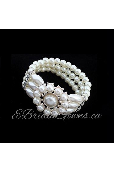 European Style Elegant Pearl Elastic Bracelet