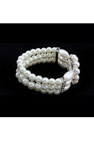 European Style Elegant Pearl Elastic Bracelet