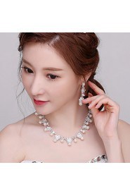 Korean Anniversary / Wedding / Engagement / Birthday / Gift / Party / Special Occasion Necklace with Imitation Pearl