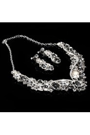 Jewelry Set Women's Anniversary / Wedding / Engagement / Gift / Party / Special Occasion Jewelry Sets Alloy / Rhinestone Rhinestone