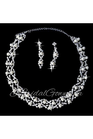 Jewelry Set Women's Anniversary / Wedding / Engagement / Birthday / Party / Special Occasion Jewelry Sets AlloyImitation Pearl /