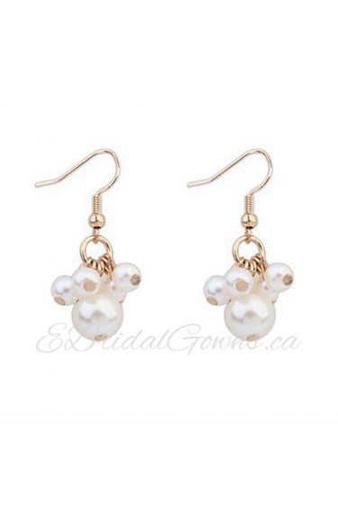 Drop Earrings Women's Imitation Pearl / Alloy Earring Imitation Pearl