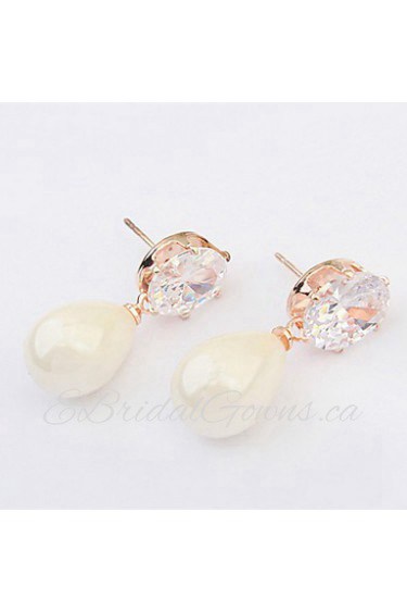 Drop Earrings Women's Imitation Pearl / Alloy Earring Imitation Pearl