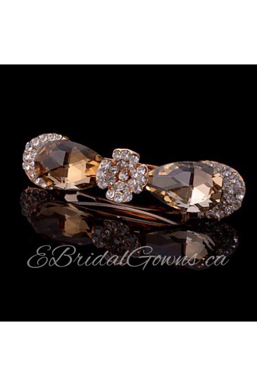 Leisure Fashion Women Alloy Barrette With Rhinestone Wedding/Party Headpiece